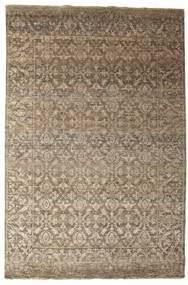 Damask Tapis 199X300 Moderne Fait Main Marron Clair ( Inde)