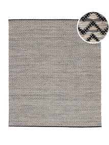 Chevron Waves - Dark Rug 250X300 Authentic
 Modern Handwoven Light Grey/Dark Grey Large ( India)