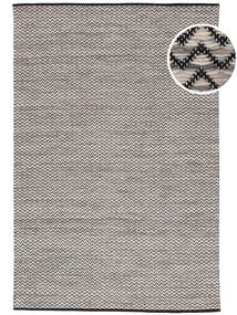 Chevron Waves - Foncé Tapis 160X230 Moderne Tissé À La Main Gris Foncé/Gris Clair/Beige ( Inde)