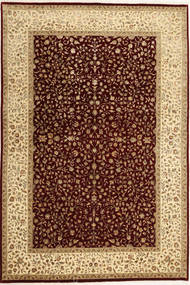 Tabriz Royal Magic Tapijt 164X241 Echt Oosters Handgeknoopt Donkerbruin/Lichtbruin ( India)