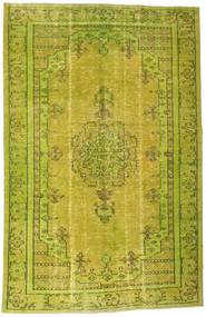 Obojeni Vintage Sag 193X296 Autentični
 Moderni Ručno Uzlan Maslinasto Zelena/Žuta (Vuna, Turska)