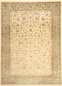 Tabriz Royal Magic Tapete 209X289 Oriental Feito A Mão Castanho Claro/Bege ( Índia)