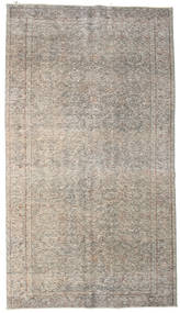 Colored Vintage Tapete 163X294 Moderno Feito A Mão Castanho Claro/Cinzento Claro (Lã, Turquia)