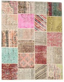 Patchwork Dywan 196X252 Nowoczesny Tkany Ręcznie Jasnobrązowy/Jasnoróżowy (Wełna, Turcja)