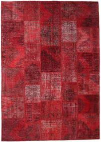 Patchwork Tapis 248X352 Moderne Fait Main Rouge Foncé/Rouge (Laine, Turquie)