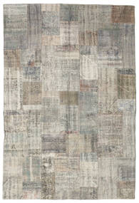 Patchwork Szőnyeg 203X301 Modern Csomózású Világosszürke/Világosbarna (Gyapjú, Törökország)