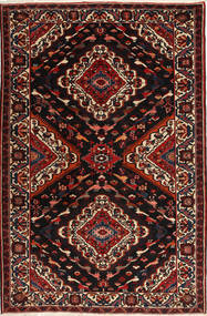 Bakhtiar Tapijt 168X258 Echt Oosters Handgeknoopt Zwart/Donkerrood (Wol, Perzië/Iran)
