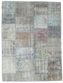 Patchwork Matta 171X231 Äkta Modern Handknuten Ljusgrå (Ull, Turkiet)