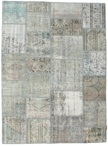 Patchwork 러그 171X232 정품
 모던 수제 라이트 그레이/다크 그레이 (울, 터키)