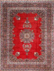 Kashan Tapete 320X425 Oriental Feito A Mão Vermelho/Cinzento Claro Grande (Lã, Pérsia/Irão)