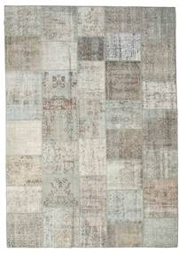 Patchwork 러그 252X354 정품
 모던 수제 라이트 그레이/다크 베이지 대형 (울, 터키)