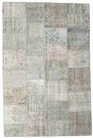 Patchwork Tappeto 198X300 Moderno Fatto A Mano Grigio Chiaro/Beige Scuro (Lana, Turchia)