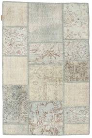 Patchwork Tapijt 99X152 Echt Modern Handgeknoopt Lichtgrijs/Donkerbeige (Wol, Turkije)