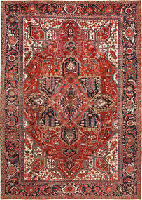 Heriz Tapete 288X403 Oriental Feito A Mão Castanho/Castanho Alaranjado Grande (Lã, Pérsia/Irão)