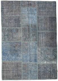 Patchwork Sag 141X200 Autentični
 Moderni Ručno Uzlan Tamnosiva/Svjetloplava (Vuna, Turska)
