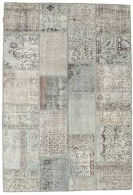 Patchwork Alfombra 137X201 Moderna Hecha A Mano Gris Claro/Gris Oscuro (Lana, Turquía)