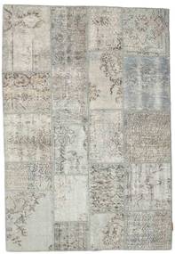 Patchwork Rug 140X201 Authentic
 Modern Handknotted Light Grey/Dark Beige (Wool, Turkey)