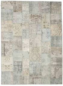 Patchwork 러그 266X366 정품
 모던 수제 라이트 그레이/다크 베이지 대형 (울, 터키)