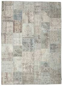 Patchwork 러그 270X370 정품
 모던 수제 라이트 그레이/다크 베이지 대형 (울, 터키)
