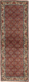 Bidjar Rug 84X241 Authentic
 Oriental Handknotted Hallway Runner
 Light Brown/Dark Grey (Wool, Persia/Iran)