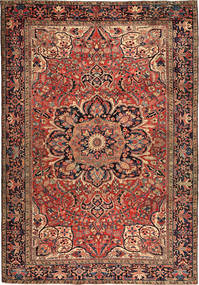 Heriz Tapete 256X366 Oriental Feito A Mão Vermelho Escuro/Castanho Claro Grande (Lã, Pérsia/Irão)
