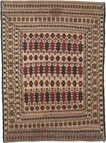 Kilim Golbarjasta Dywan 118X185 Orientalny Tkany Ręcznie Brązowy/Ciemnobrązowy (Wełna, Afganistan)