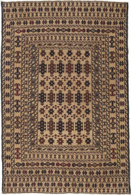 Kilim Golbarjasta Tapis 124X188 D'orient Tissé À La Main Marron Clair/Marron Foncé (Laine, Afghanistan)