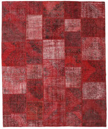 Patchwork Szőnyeg 250X301 Modern Csomózású Sötétpiros/Piros Nagy (Gyapjú, Törökország)
