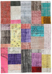 Patchwork Tapete 141X201 Moderno Feito A Mão (Lã, Turquia)
