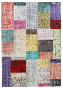 Patchwork Koberec 140X200 Moderní Ručně Tkaný Růžová/Nachový (Vlna, Turecko)