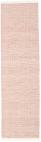 Seaby - Rouille Tapis 80X250 Moderne Tissé À La Main Tapis Couloir Rose Clair/Beige ( Inde)