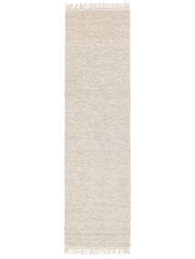 Melange - Sand Matto 80X300 Moderni Käsinkudottu Käytävämatto Beige (Villa, Intia)