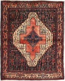 Senneh 러그 115X144 정품
 오리엔탈 수제 다크 레드/다크 브라운/라이트 브라운 (울, 페르시아/이란)