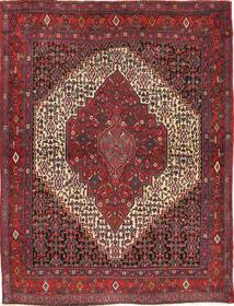 Senneh Rug 122X160 Authentic
 Oriental Handknotted Dark Red/Brown (Wool, Persia/Iran)