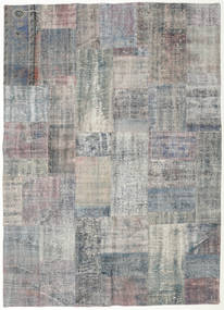 Patchwork Sag 174X242 Autentični
 Moderni Ručno Uzlan Svjetlosiva/Tamnosiva (Vuna, Turska)