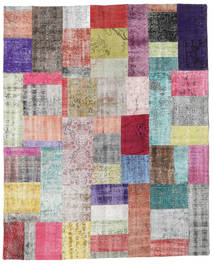 Patchwork Dywan 203X250 Nowoczesny Tkany Ręcznie Fioletowy/Jasnoszary (Wełna, Turcja)