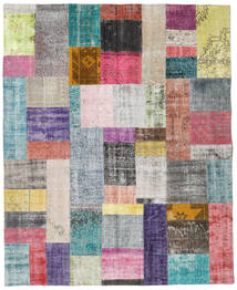 Patchwork Tapete 200X248 Moderno Feito A Mão Cinzento Claro/Cinza Escuro (Lã, Turquia)