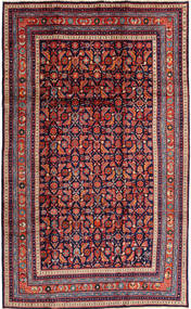 Arak Matta 200X330 Äkta Orientalisk Handknuten Mörklila/Mörkröd (Ull, Persien/Iran)
