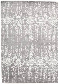 Himalaya Tapete 169X242 Moderno Feito A Mão Cinzento Claro/Branco/Creme (Lã/Bamboo Seda, Índia)