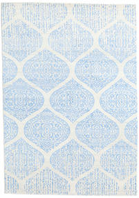 Himalaya Rug 168X238 Authentic
 Modern Handknotted Beige/Light Blue/White/Creme (Wool/Bamboo Silk, India)