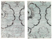 Himalaya Bambu Seda Tapete 60X90 Moderno Feito A Mão Cinzento Claro/Bege ( Índia)