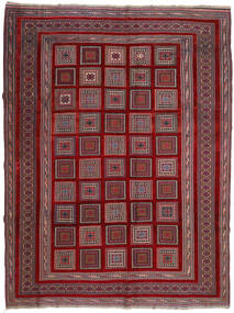 Kilim Golbarjasta Dywan 203X267 Orientalny Tkany Ręcznie Ciemnoczerwony/Ciemnobrązowy (Wełna, Afganistan)
