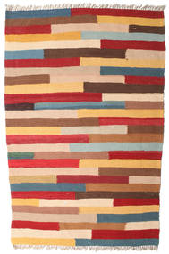 キリム 絨毯 81X124 オリエンタル 手織り 暗めのベージュ色の/濃いグレー (ウール, ペルシャ/イラン)