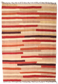 Kelim Teppe 81X115 Ekte Orientalsk Håndvevd Lyserosa/Rust (Ull, Persia/Iran)