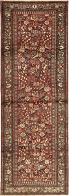 Rudbar Tapijt 103X315 Echt Oosters Handgeknoopt Tapijtloper Donkerrood/Donkerbruin (Wol, Perzië/Iran)