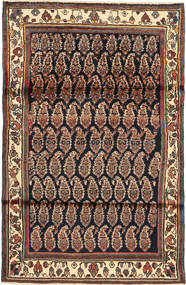 Hamadan Rug 105X162 Authentic
 Oriental Handknotted Light Brown/Black (Wool, Persia/Iran)