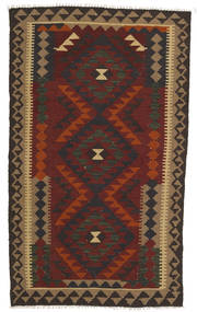 Kilim Maimane Alfombra 97X160 Oriental Tejida A Mano Gris Oscuro/Rojo Oscuro/Marrón Claro (Lana, Afganistán)