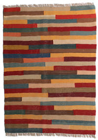 Kilim Tapete 85X117 Oriental Tecidos À Mão Vermelho Escuro/Castanho Claro (Lã, Pérsia/Irão)