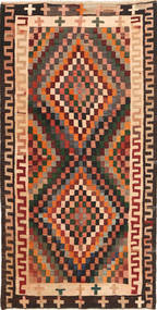 Kilim Fars Tapete 160X325 Oriental Tecidos À Mão Preto/Luz Rosa (Lã, Pérsia/Irão)