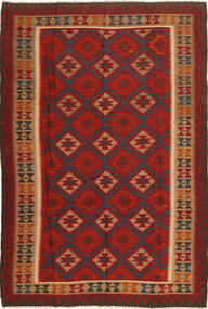 Kilim Maimane Tapete 203X303 Oriental Tecidos À Mão Castanho Alaranjado/Cinza Escuro (Lã, Afeganistão)